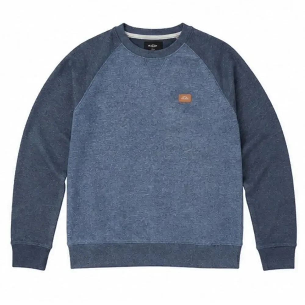 Quiksilver Keller Block Crew Sweatshirt Blue XL NWOT